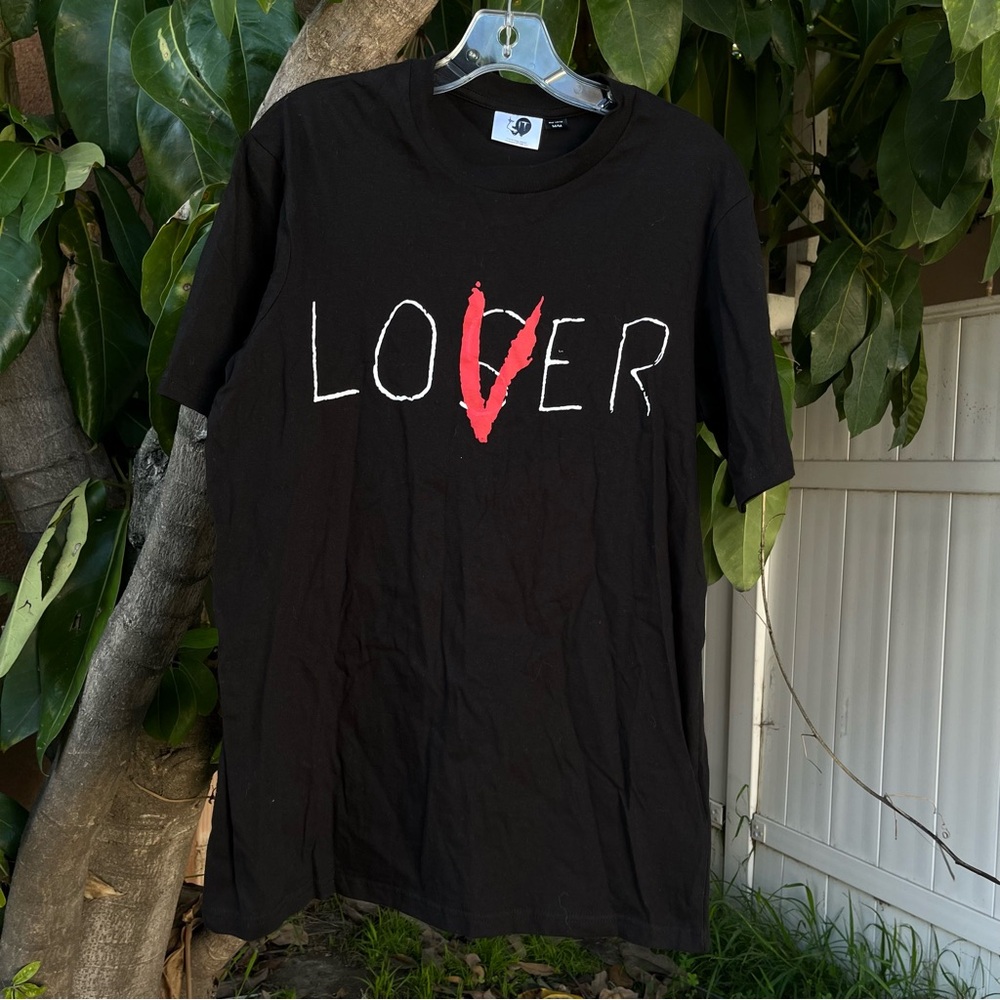 NWT Cotton On X BCI IT “Loser / Lover ” Black Graphic Horror Movie T- Shirt.